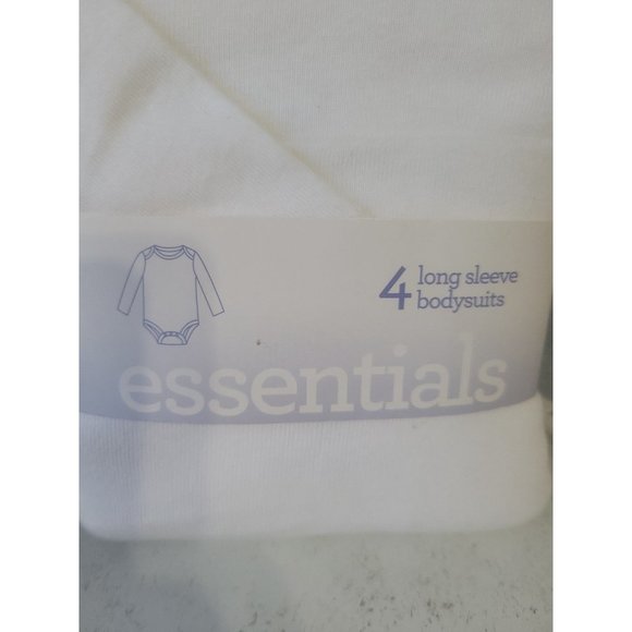 Babies R US 4 Long Sleeve Bodysuits - Picture 2 of 5